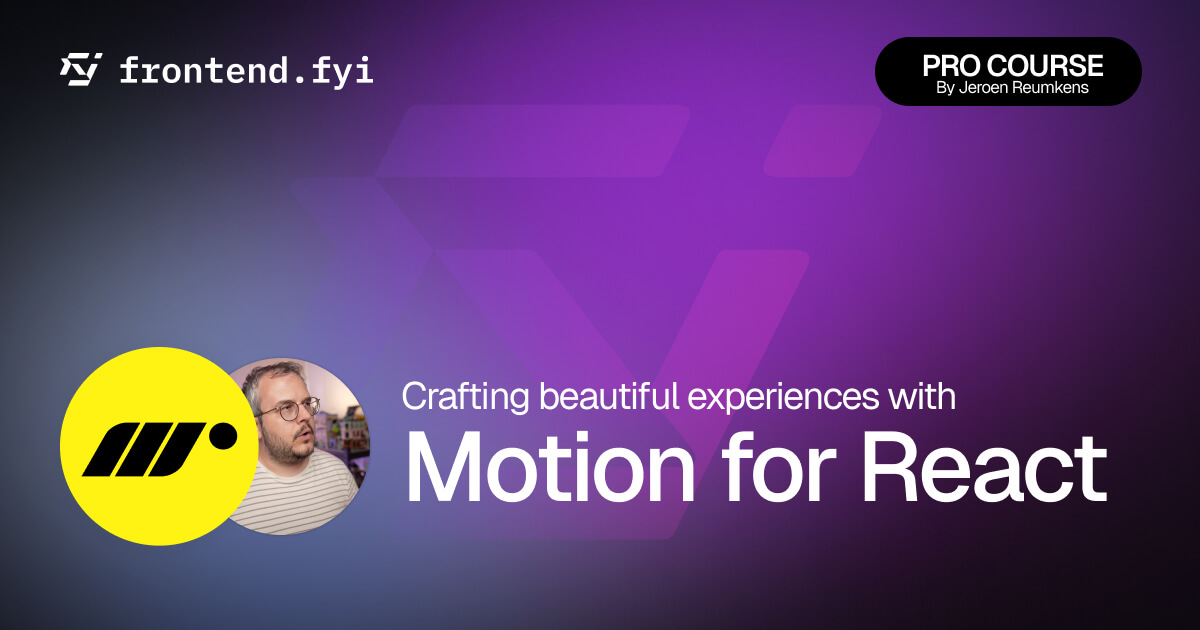 Motion for React Course