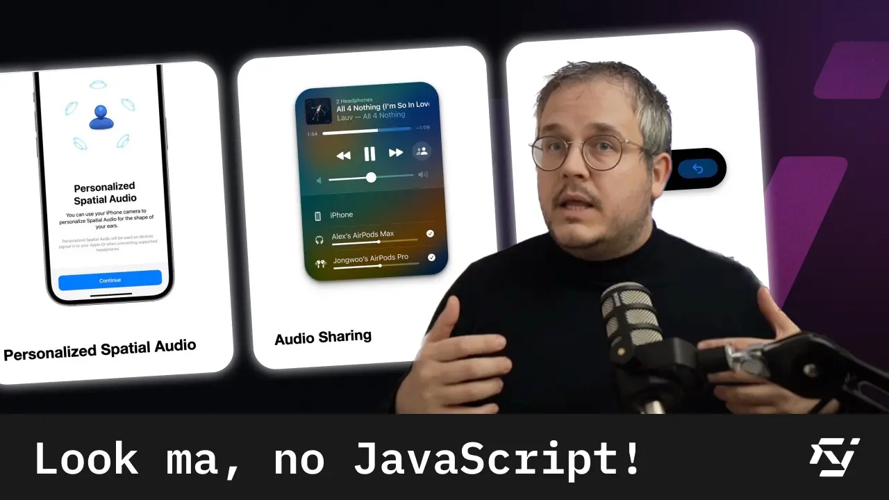 Video cover image of video: Creating a Carousel Without JavaScript — Rebuilding a Carousel From Apple's Website