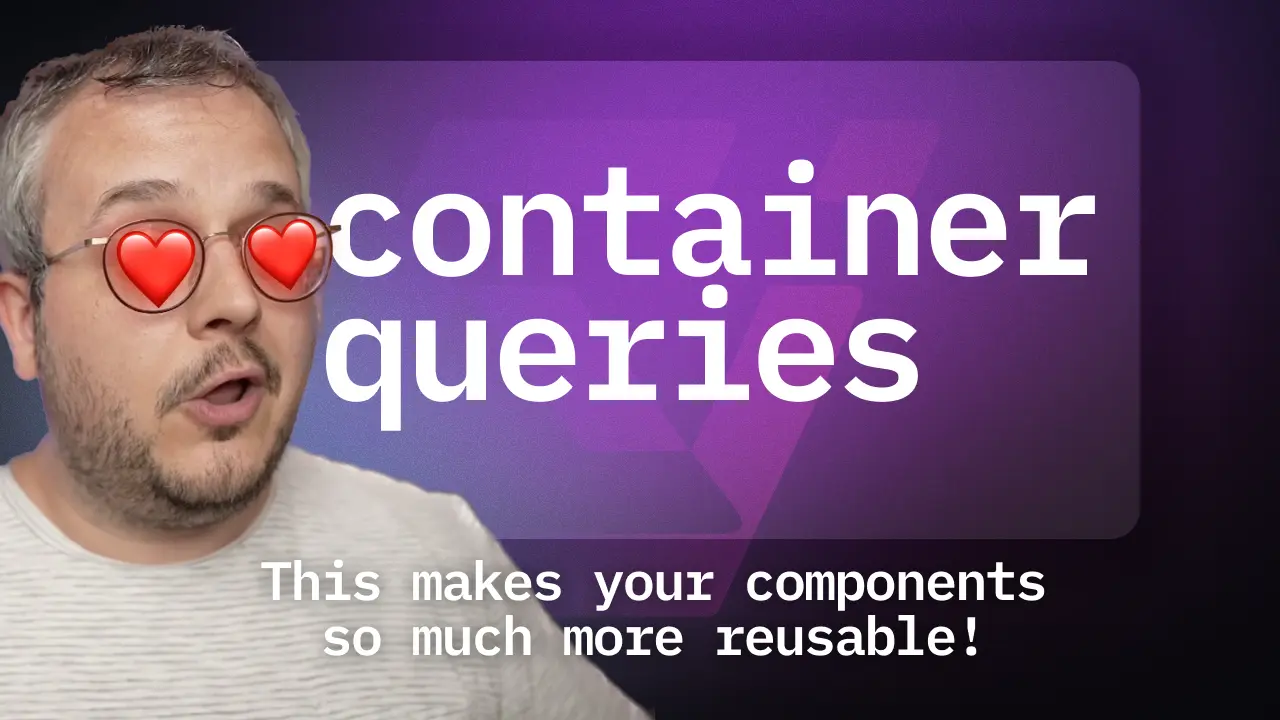 Video cover image of video: CSS container queries — it was worth the long wait!