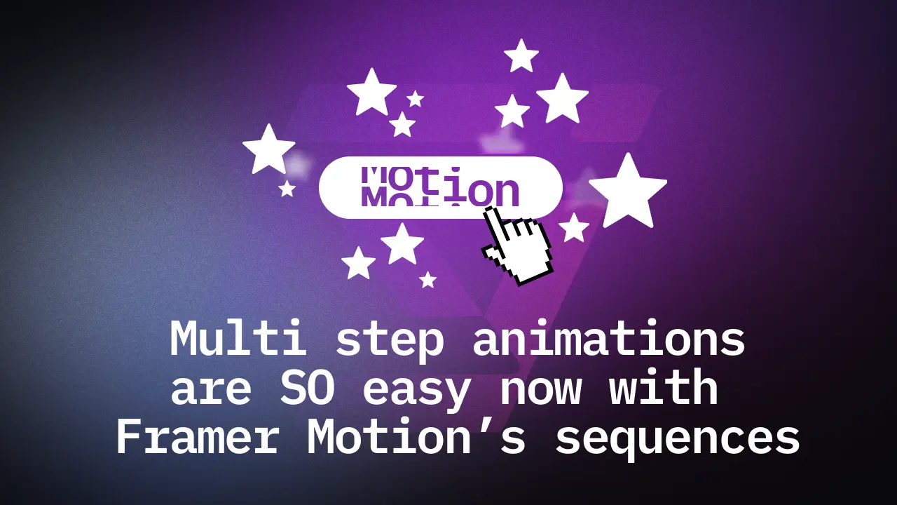 Video cover image of video: Amazing Button Click Animation With Framer Motion's New Animation Sequences