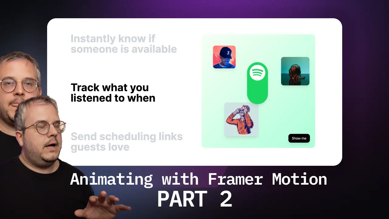 Video cover image of video: Recreating Amie.so animations with framer motion