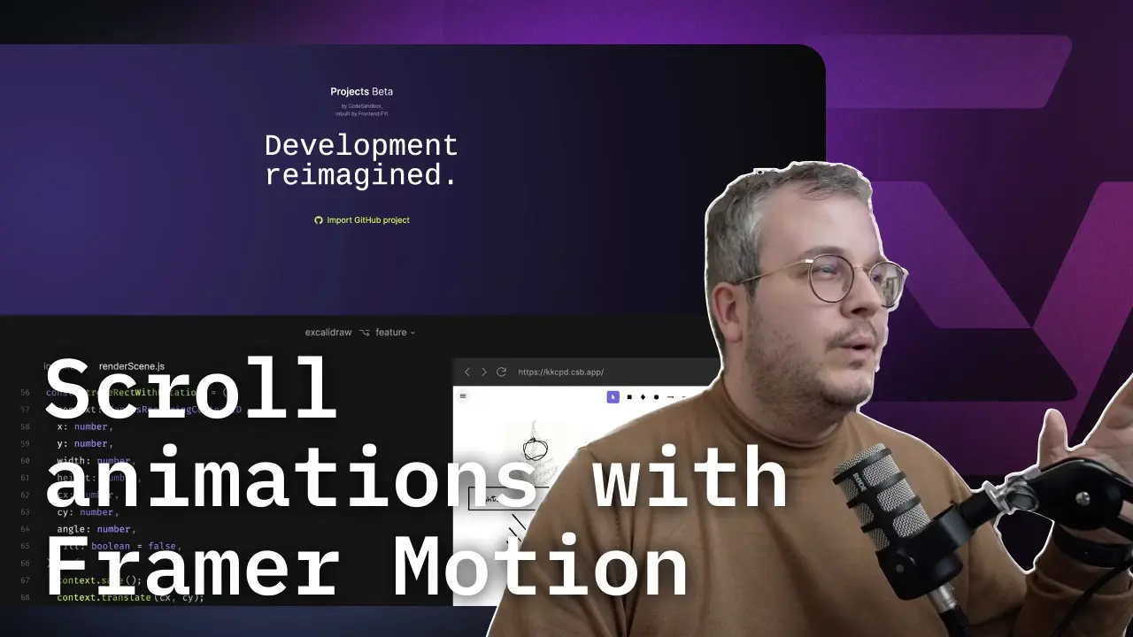 Video cover image of video: Satisfying Scroll Animations with Framer Motion