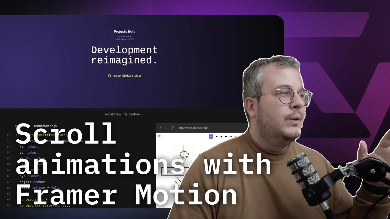 Video cover image of video: Satisfying Scroll Animations with Motion for React